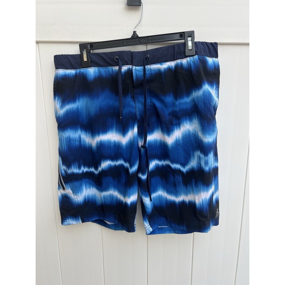 ZERO XPOSUR Mens Large Stretch Drawstring Lined Swim Trunks